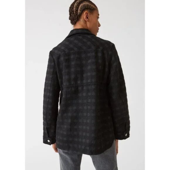 HOPE Stockholm Wool Blend French Check Jacket Coat - Picture 3 of 11